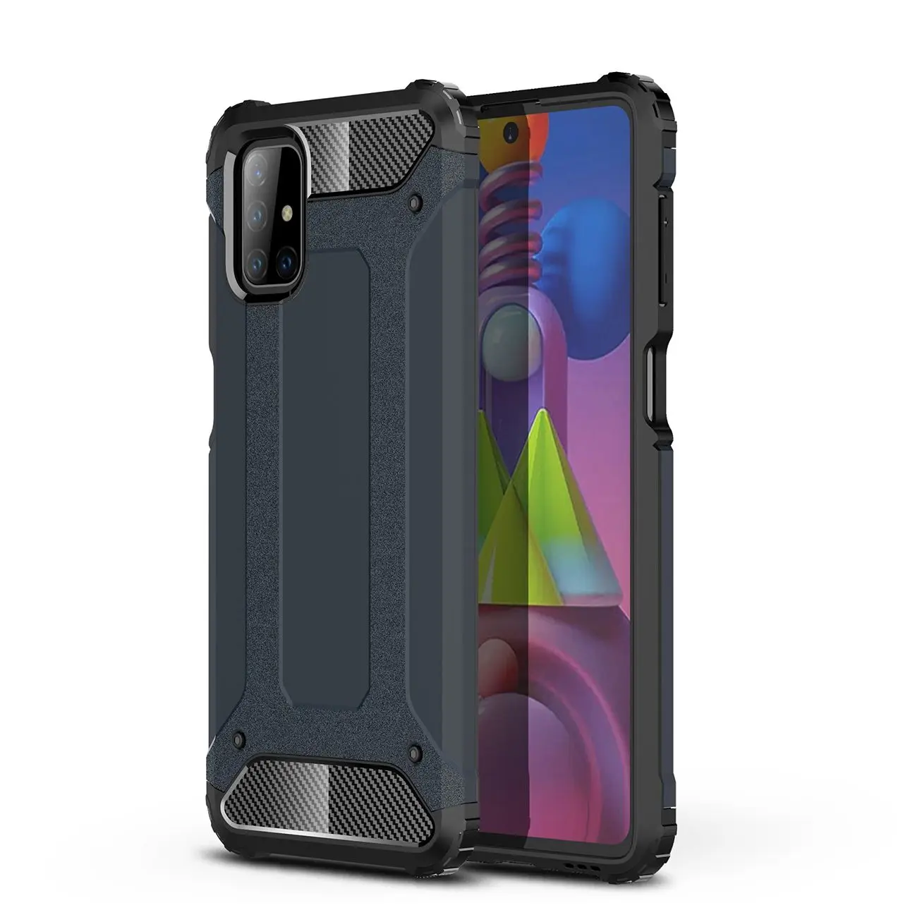 

Fashion Rugged Armor Shockproof Protection Phone Case For Samsung Galaxy M01 M62 M31 F41 F62 M10 M20 M02 M51 M21 M40 M30 Cover