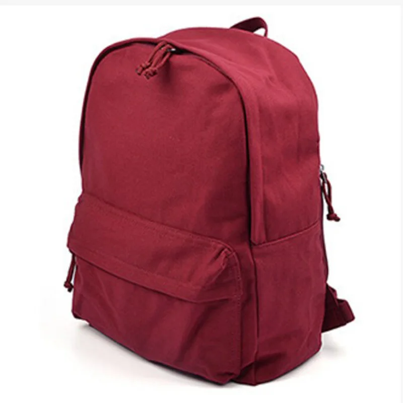 

Холщовый женский рюкзак на плечо, однотонная сумка из полиэстера с мягкой застежкой-молнией, школьный рюкзак в стиле преппи для студентов, Н...