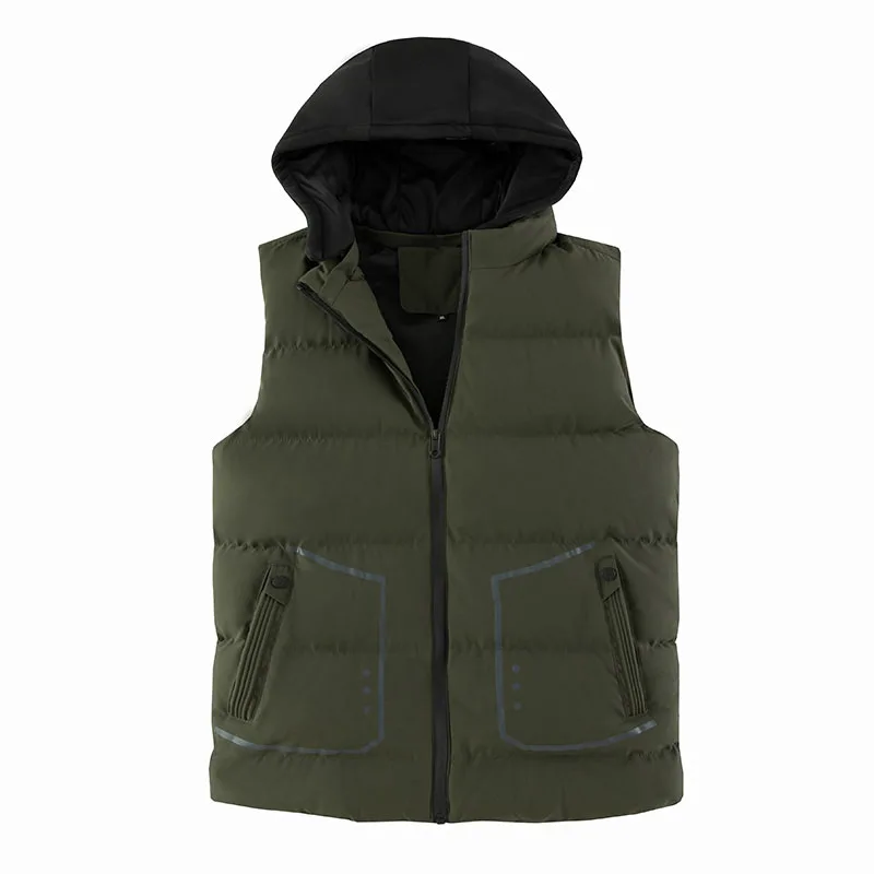 

Размера плюс 8XL Veste Hiver Homme мужской жилет Зимний Повседневный жилет Мужская куртка без рукавов Теплая мужская безрукавка Утепленные Пальто
