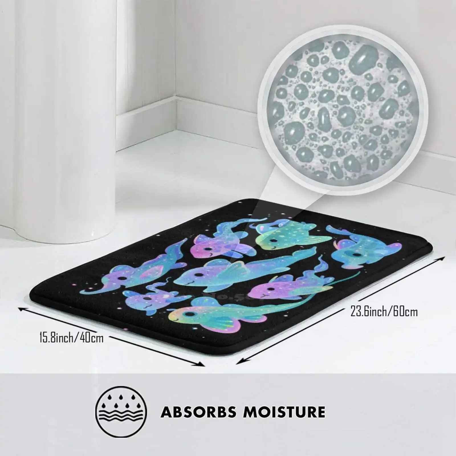 Мягкий домашний Противоскользящий коврик Chimaera - Dark для всей семьи ковер