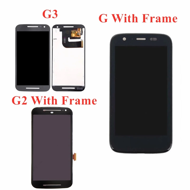 

ЖК-дисплей с сенсорным экраном для Motorola Moto G G1 G2 G3 XT1541 XT1542, ЖК-дигитайзер в сборе с рамкой и инструментами