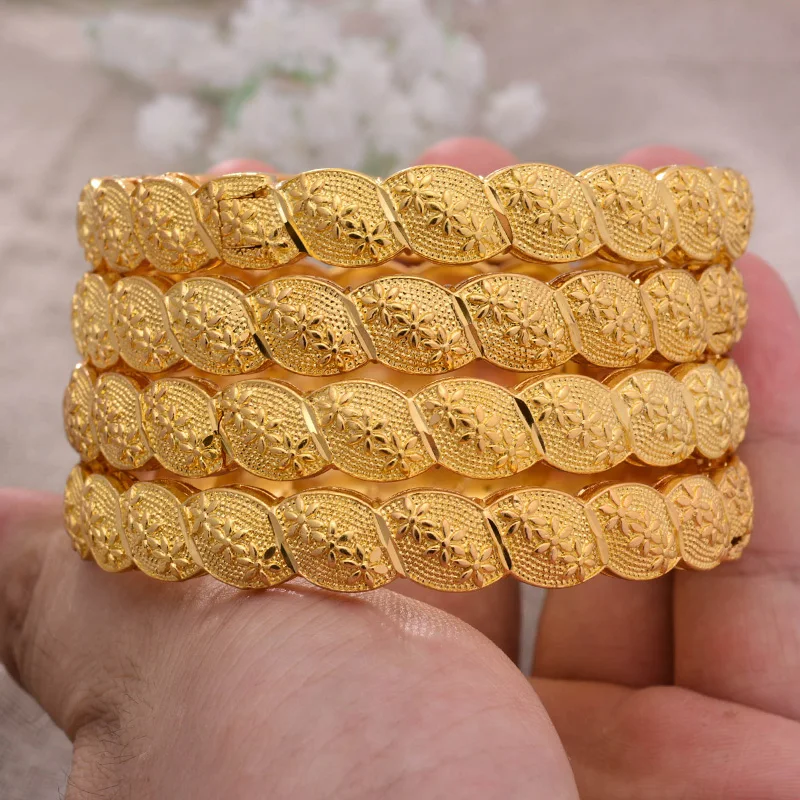 

Браслеты женские, из Дубая, 4 шт./лот, 24 к