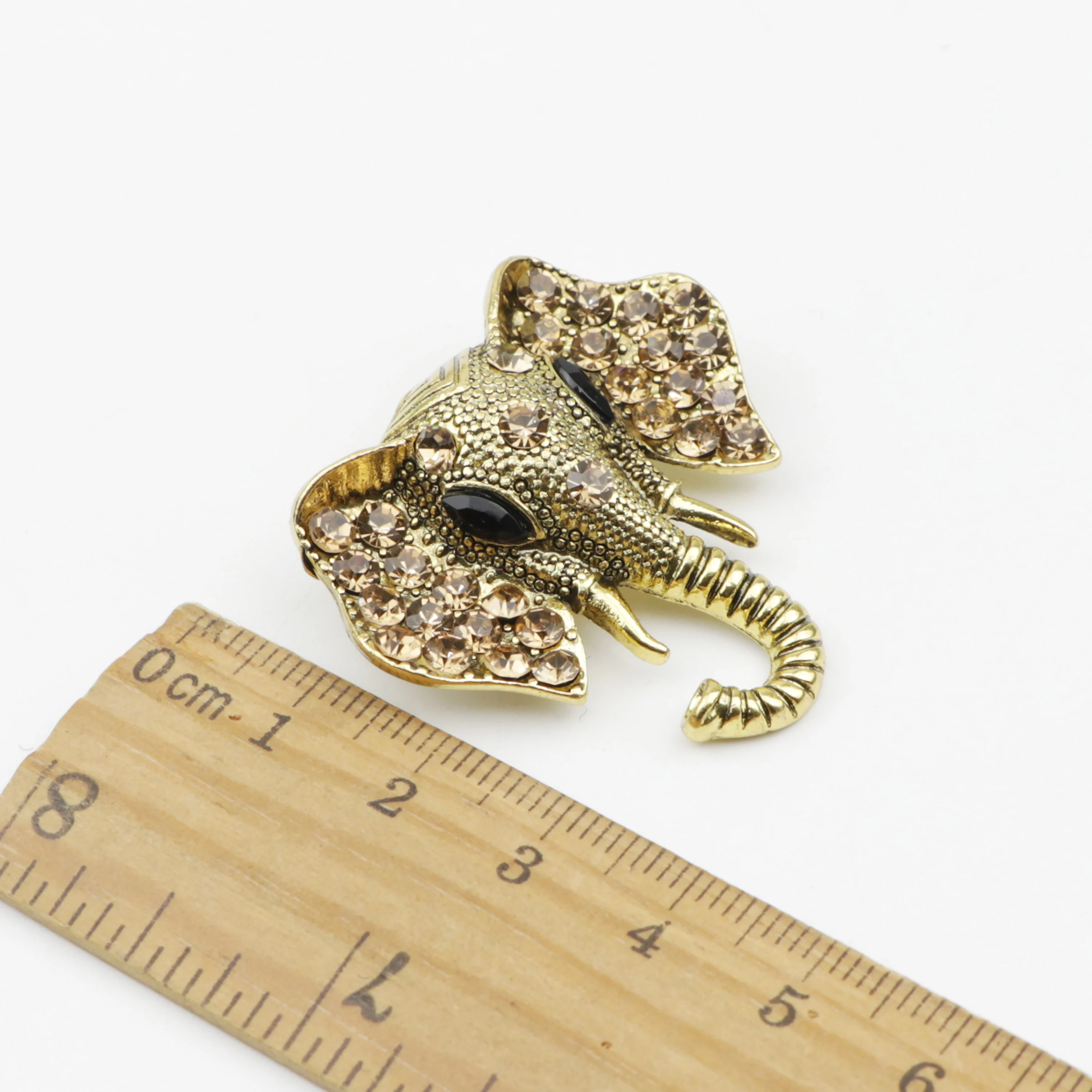 Брошь в форме слона золотые броши из акриловой смолы с кристаллами булавки для