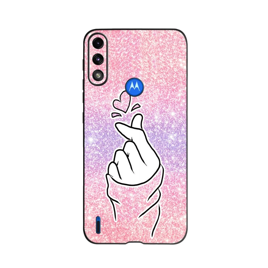 For Motorola Moto E7 Power Case E7i Soft Silicone Cute Fashion Phone Back Cover TPU Fundas |