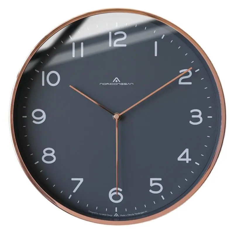 Современные металлические настенные часы для гостиной креативные Роскошные