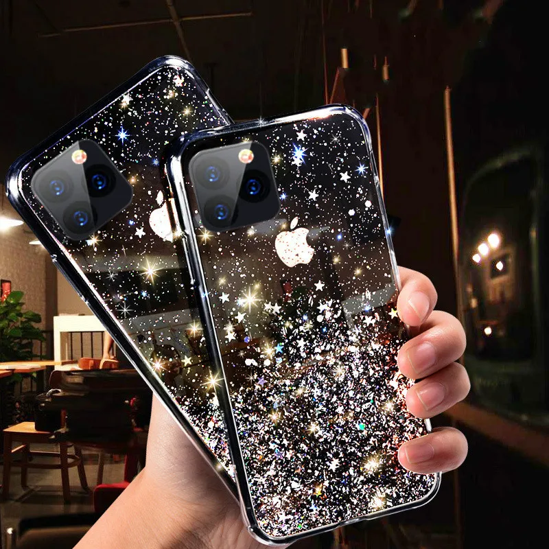 Прозрачный блестящий мягкий силиконовый защитный чехол для Apple iphone 11 для iphone 11 11pro защитный чехол для iphone 11 Pro Max