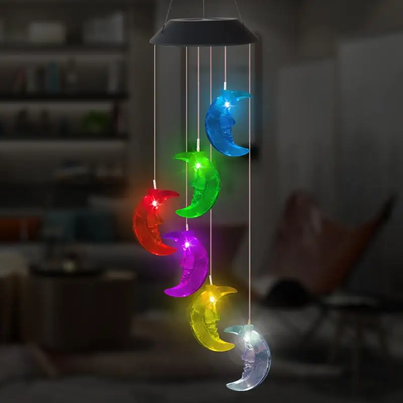 Светодиодный светильник на солнечной батарее уличный подвесной в стиле бабочки