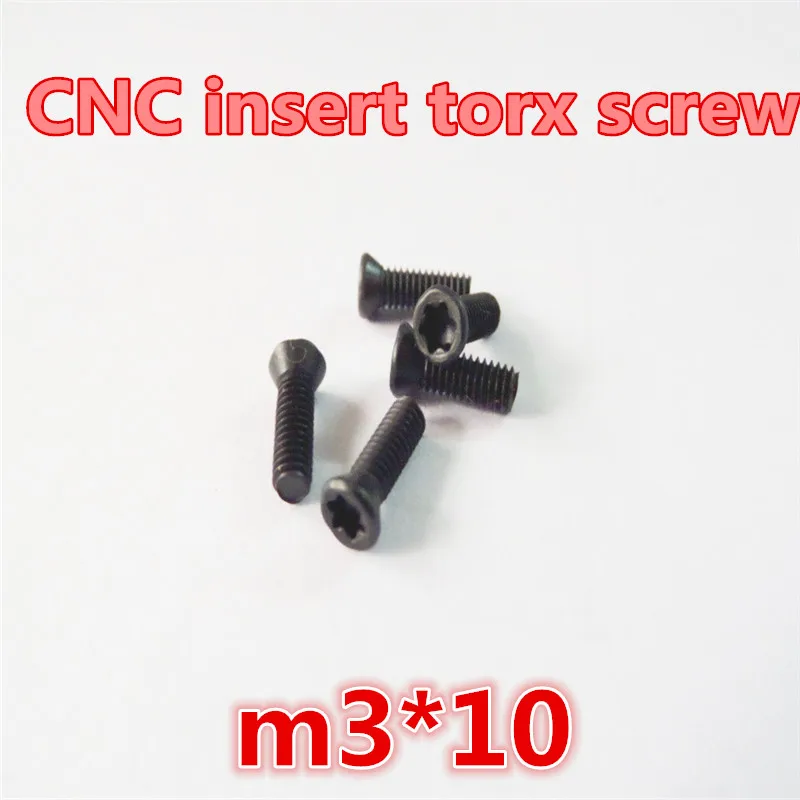100 шт m3 * 10 стальные с черной окисью вставной винт torx заменяет карбидные вставки CNC