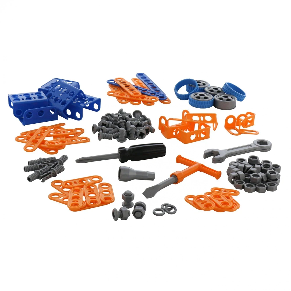 Конструктор &quotИзобретатель. Трактор погрузчик №1&quot (141 элемент)|Блочные