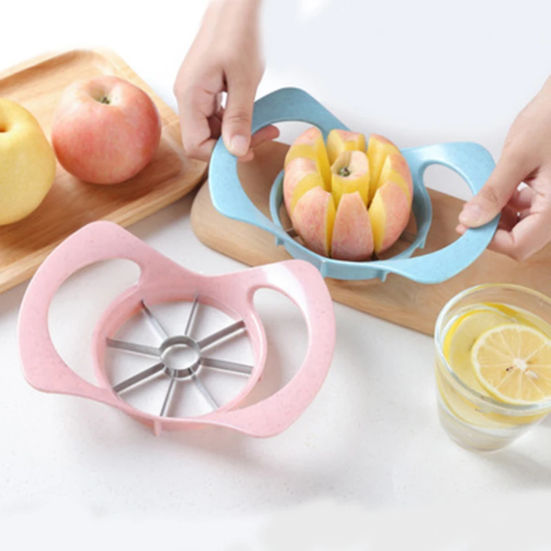 Яблоко Фрукты ломтерезка машина измельчитель овощей творческий бытовой пшеничной соломы из нержавеющей стали Кухня режущий инструмент