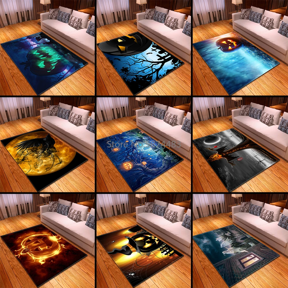 Коврик для гостиной на Хэллоуин нескользящий коврик украшение напольные коврики