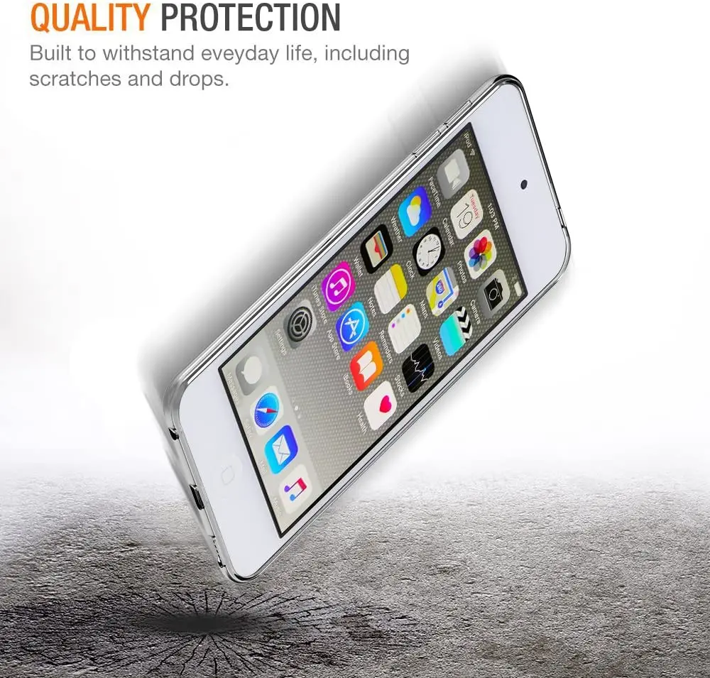 3 in 1 Tempered Glass For Apple Ipod Touch 5 6 7 Case Soft Case with Full Tempered Glass For Apple Ipod Touch 5 6 7 images - 6