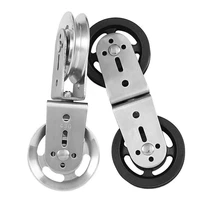 fitness heavy duty double pulley for diy home gym cable machine heavy duty mute double wheel bearing pulley sport accessories