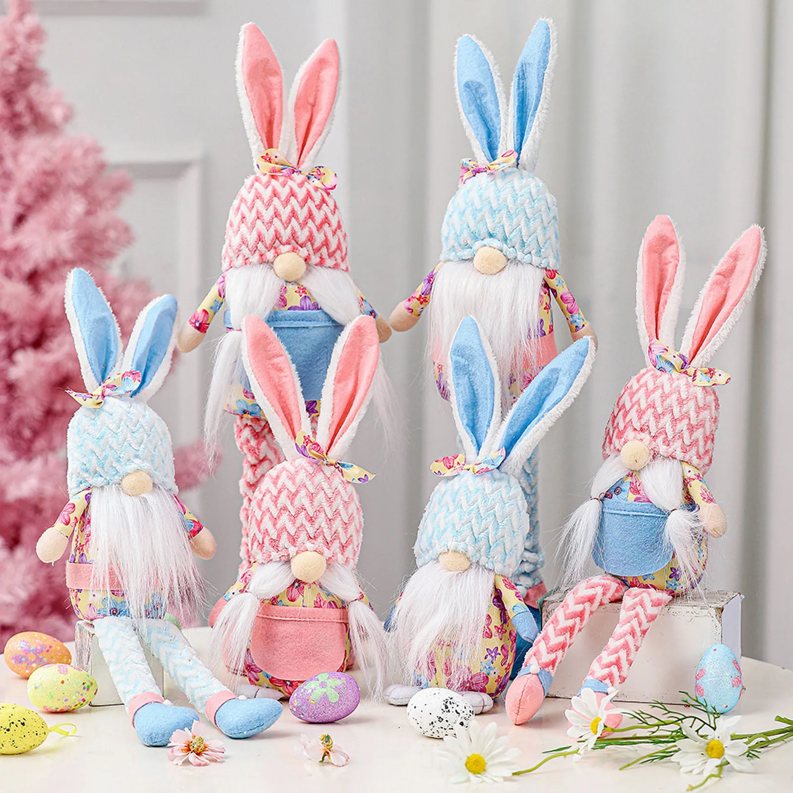 

Stuffed toys Easter Day Decorations Bedroom Living Room Desktop Decoration Standing Post Feat peluches juguetes