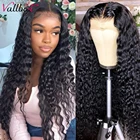 Волосы Vallbest T-Part, парик из натуральных волос с глубокой волной для женщин, перуанский парик с глубокой волной 13*1 + 4*1 150% предварительно выщипанные Детские волосы