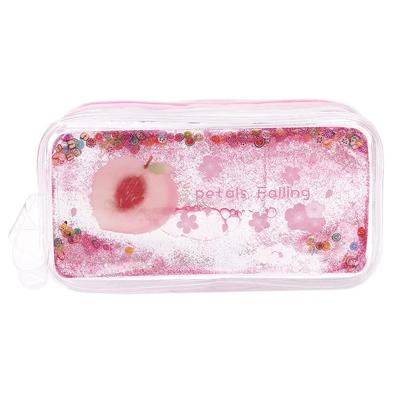 

XZXBBAG Kawaii Dream Quicksand косметичка с ручкой, Женский дорожный органайзер, портативный чехол для туалетных принадлежностей, косметичка