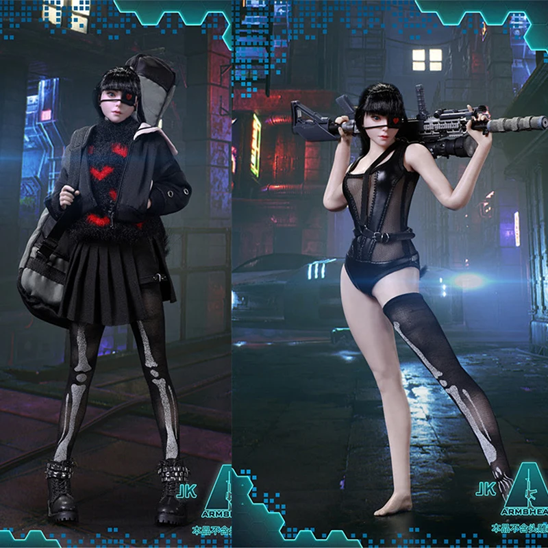 

ARMSHEAD 1/6 JK GIRL SET4.0 Armor Student Girl Costume Accessories Fit 12" Female Soldier Action Figure Body