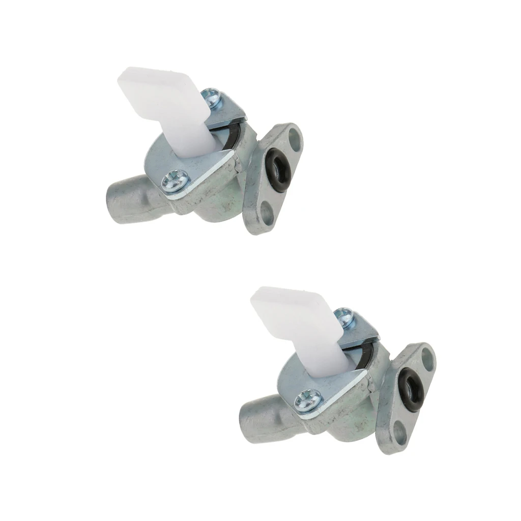 2PCS Fuel Gas Petcock Valve Switch Pump for 49cc 2 Stroke Engine Mini Motor Motorized Bicycle Bike - Silver | Автомобили и