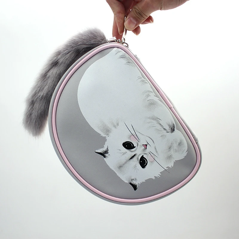 Набор профессиональных кистей для макияжа из 12 предметов кисти + сумка кошек Brochas