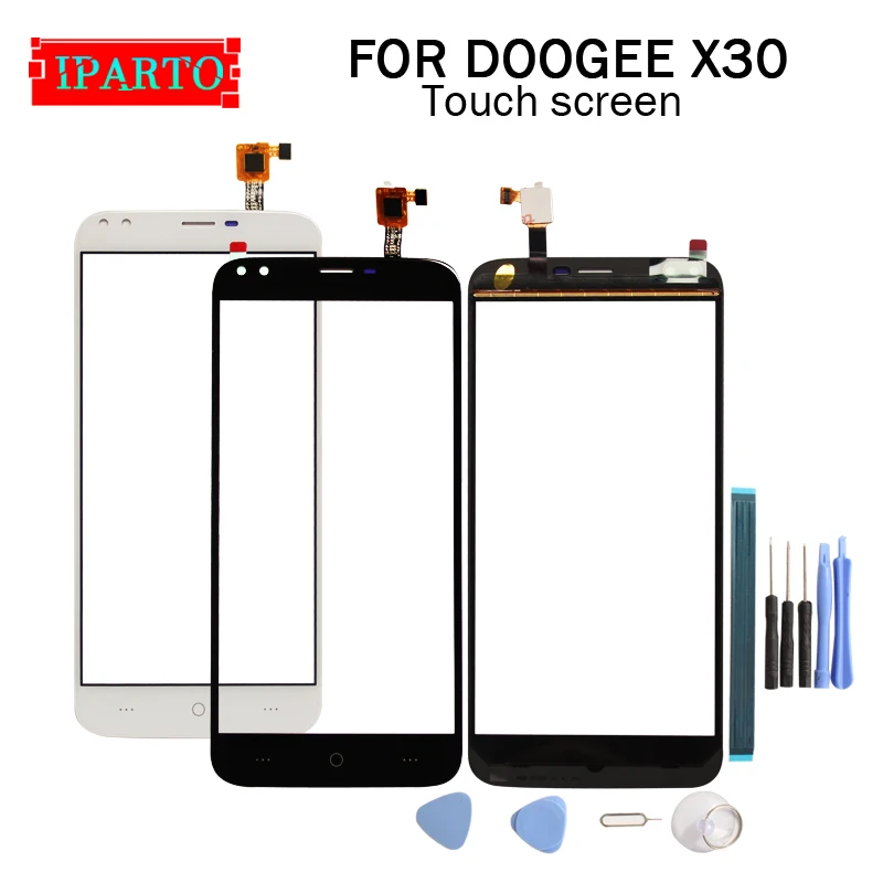 5 дюймов DOOGEE X30 сенсорный экран Стекло 100% гарантия оригинальный дигитайзер