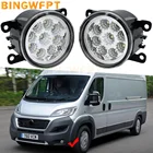 Автомобильные левые и правые Противотуманные фары в сборе, Светодиодный Противотуманные фары Angel Eye, дневные ходовые огни, противотуманные фары s H11 12 В для Honda Fit 2015 - 2018