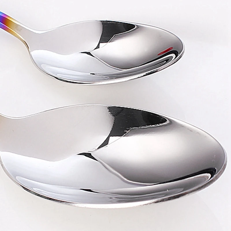 5 штук радужных столовых приборов кухонные столовые приборы из нержавеющей стали