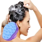 1 @ # фиолетовая силиконовая расческа для тела, Женская расческа для мытья волос, щетка для душа, спа, Массажная щетка для похудения C1