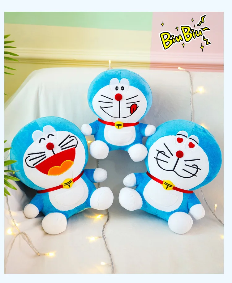 Bandai Kawaii Doraemon Плюшевые игрушки пушистые мягкие Мультяшные животные плюшевые