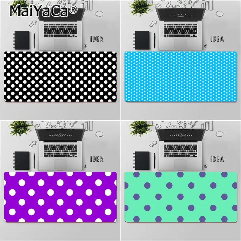 

Maiyaca High Quality Polka dots Beautiful Anime Mouse Mat Rubber Computer Gaming mousepad
