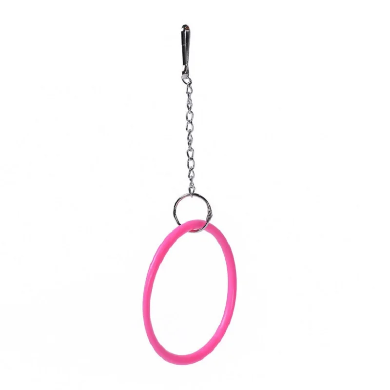 Птица Попугай игрушки Жевательная игрушка Висячие качели кольца для птиц