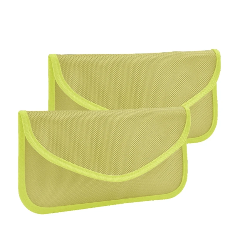 

H9EB Faraday ID Card Storage Bag RFID Blocker Mobile Phone FOB Signal Blocking Shielding Pouch Wallet Case For Car Key Card