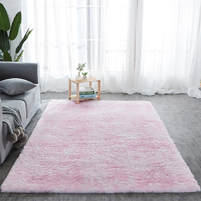 

Long Plush Carpet Non-slip Living Room Rugs Fluffy Soft Bedside Floor Mats Faux Fur Thicken Bedroom Carpets Modern Home Decor