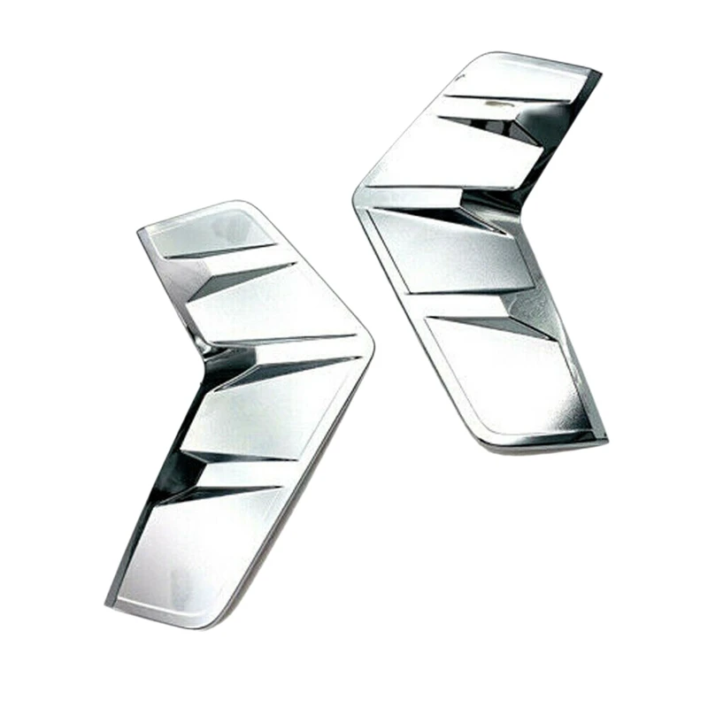 Автомобильная Серебристая ABS Хромированная передняя противотуманная фара