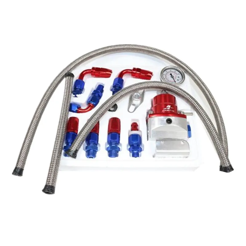 

Хороший Универсальный Регулируемый регулятор давления топлива/манометр PSI, 6-местный конец