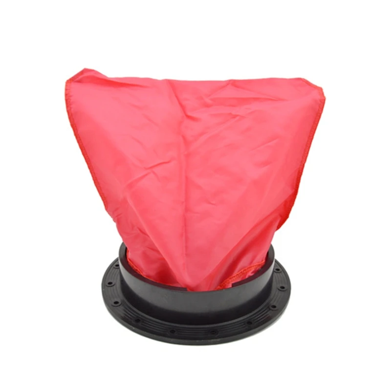 

8\" Black Deck Plate Kit Deck Hatch with Storage Bag for Fishing Kayak Boating