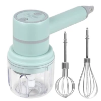 3 in 1 wireless electric hand mixer usb rechargeable hand blender for baby food cordless mini handheld mixer for egg beater