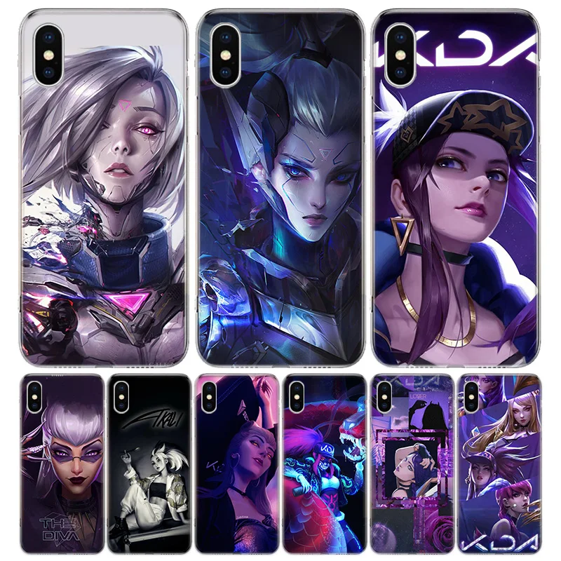 

League Hero Games Akali Silicon Call Phone Case For Apple iPhone 11 13 Pro Max 12 Mini 7 Plus 6 X XR XS 8 6S SE 5S + Cover Coque