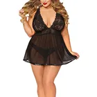 Комплект женского кружевного нижнего белья с открытой спиной, 2 шт.