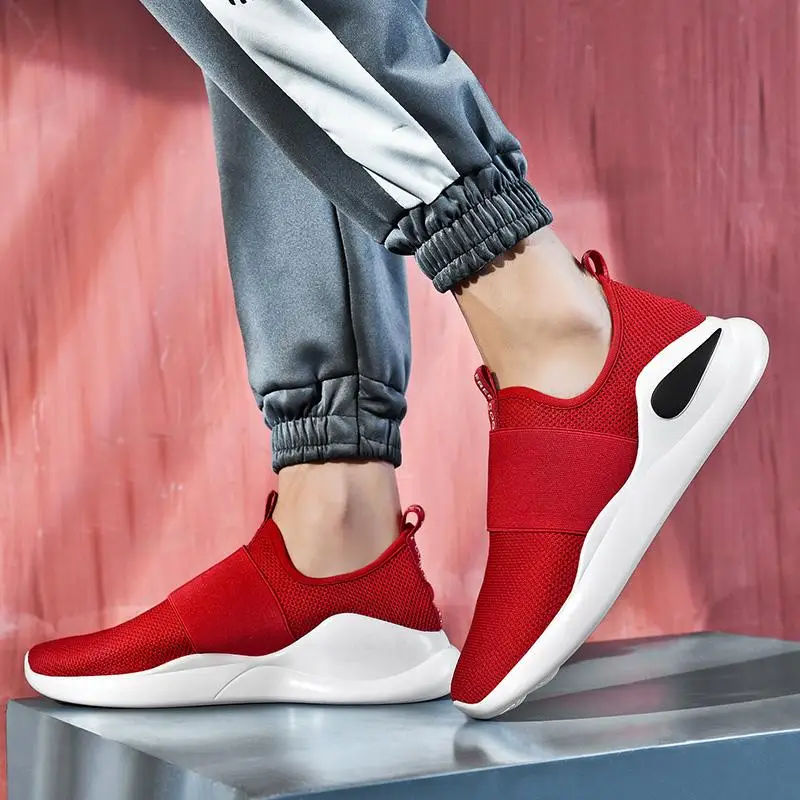 

Hot Sale Men Sock Running Shoes Man Sneakers Breathable Casual Slip on Fashion Running Shoes Lightweight Sports Footwear for Men
