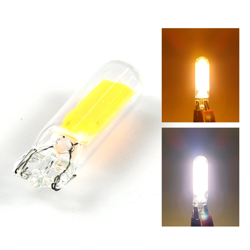 1X T15 LED W16W Sapphire COB Clear Автомобильная сигнальная лампа, стеклянная лампа 902 921 912, для водителя, Бесплатная задняя парковочная лампа, белый 6000K 12 В