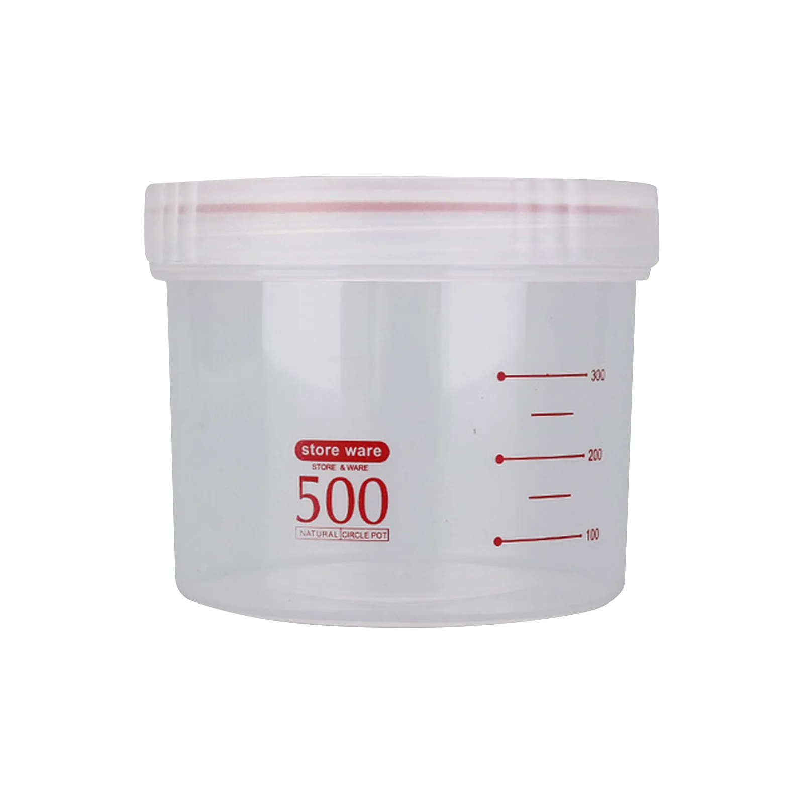 Набор пластиковых пищевых продуктов контейнер для хранения банка с крышкой