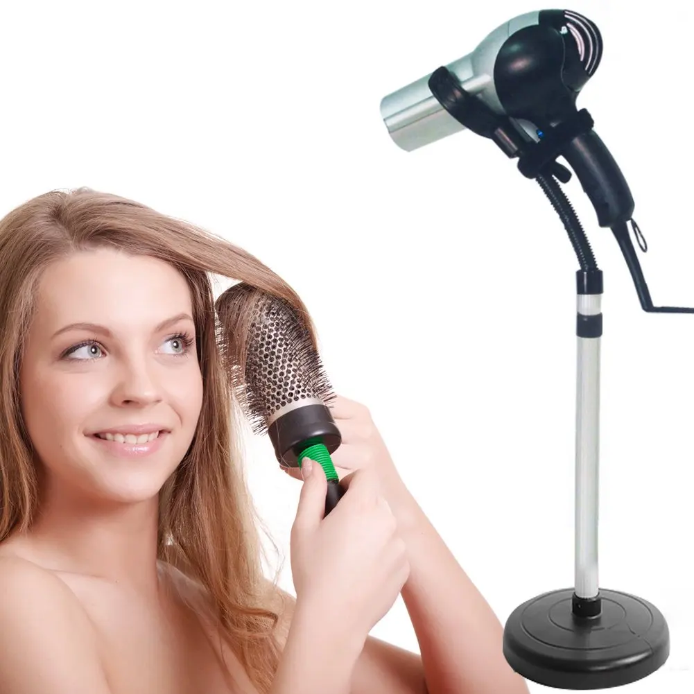 

2021 Hair Dryer Stand 360 Degree Rotating Lazy Hair Dryer Stand Hand Free with Heavy Base Adjustable FRE-Drop