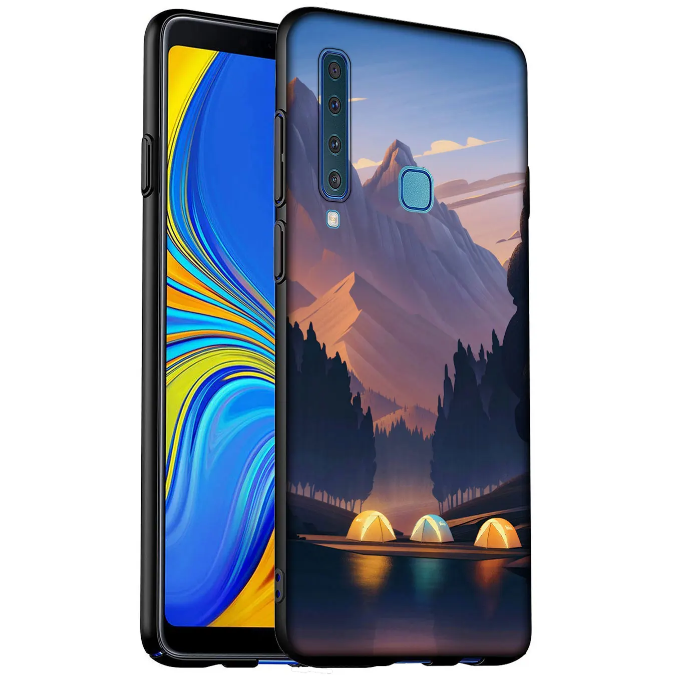 Цветной Мягкий силиконовый чехол для телефона Samsung Galaxy A6 A7 A8 A9 2018 A3 A5 2016 2017 Note 9 8 10