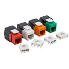 Сетевые модули Ethernet CAT6, 7 цветов, сетевой адаптер RJ45, разъем RJ45, обжимной CAT 6 Plug Keystone Jack