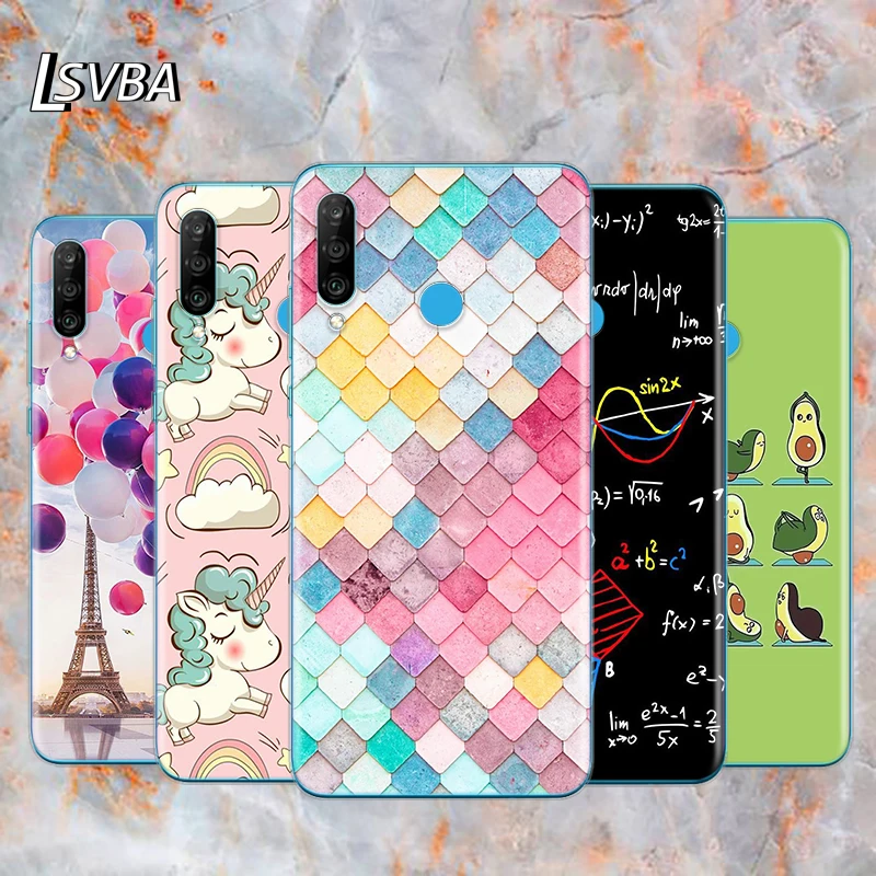 

Cartoon Space Style Soft TPU Silicone Cover For Huawei P40 P30 P20 Pro P10 P9 P8 Lite E Plus 2019 2017 Phone Case