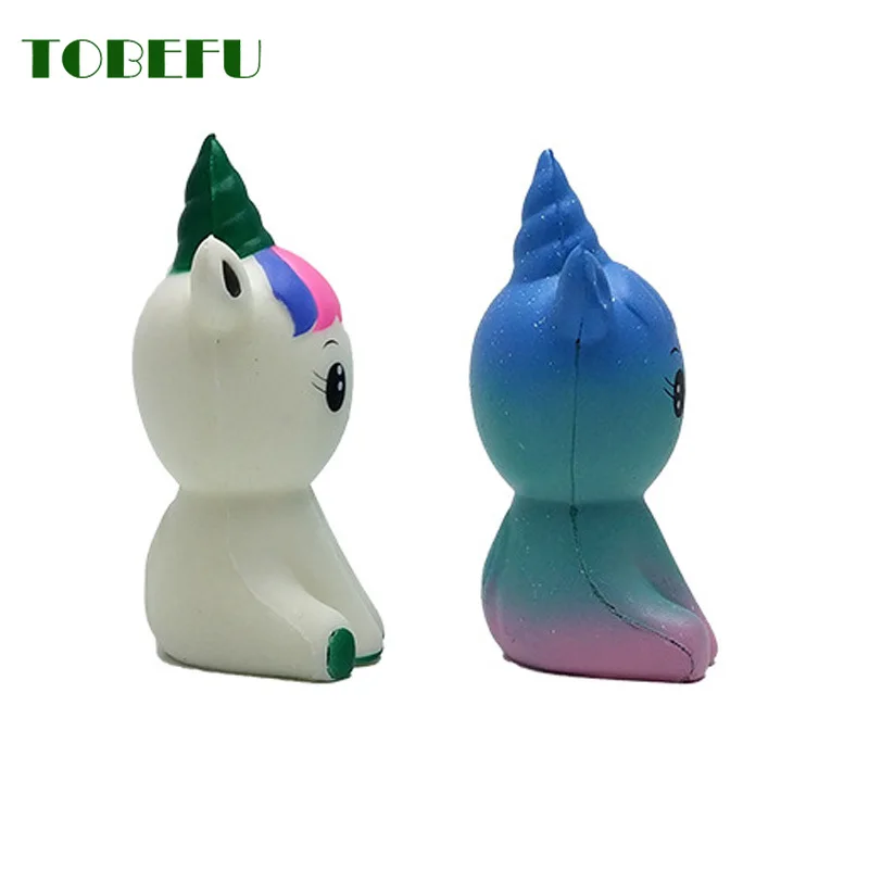 TOBEFU Единорог сжимаемые животные медленно восстанавливающие форму игрушки Mochi