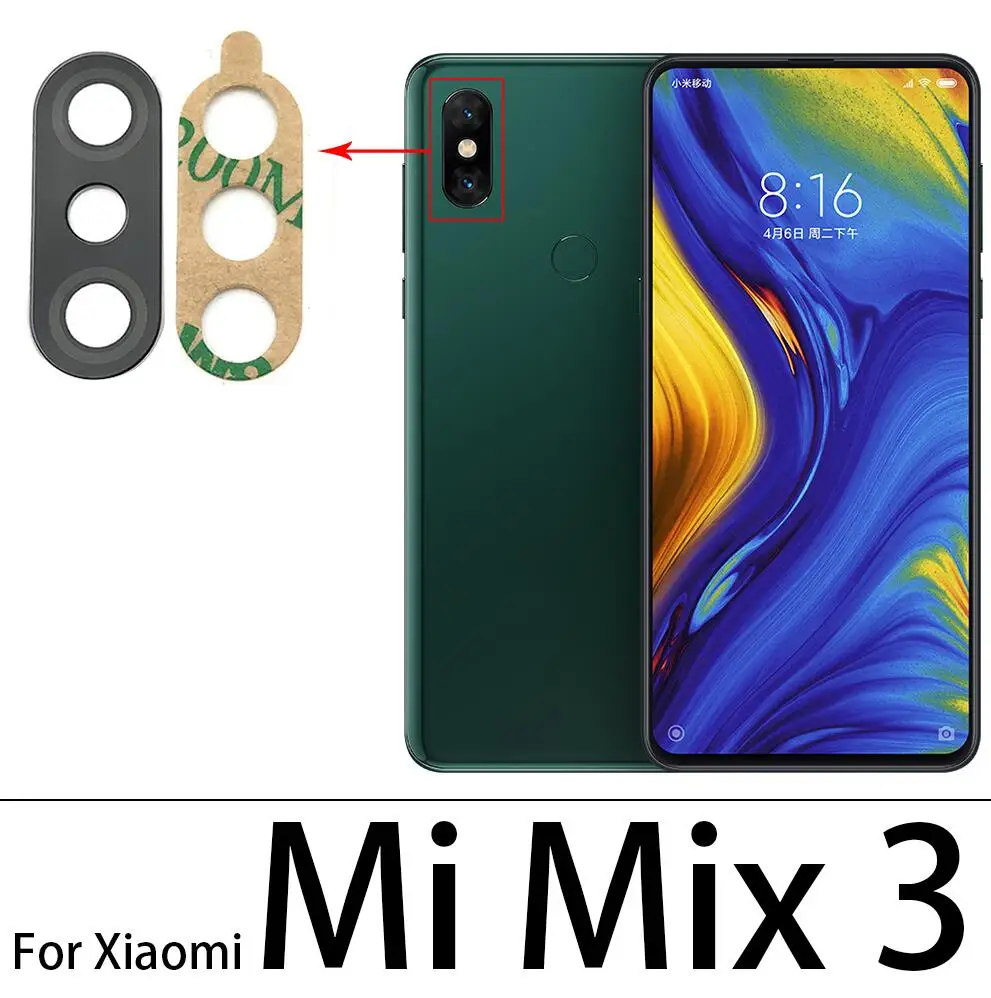 5 шт. стеклянные объективы для задней камеры Xiaomi Mi 11 Mix 2S 3 Max2 A1 A3 A2 Lite 8SE 9SE 9T 8Lite