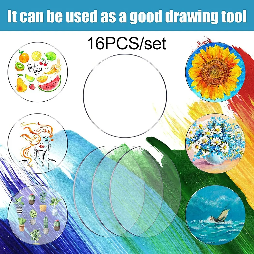 

16 X Transparent Acrylic Discs Of Transparent Acrylic Discdisc Decoration Supplies DIYcrafts Set In Stock