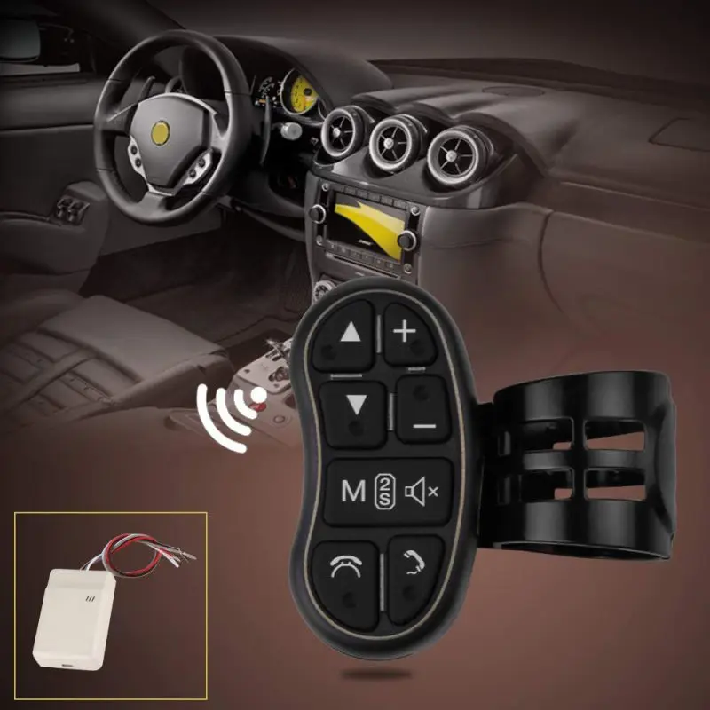 

New 1PCS Car DVD GPS Player Steering Wheel Wireless Remote Controller Remote Control Button portable Wireless Receiver for Car -