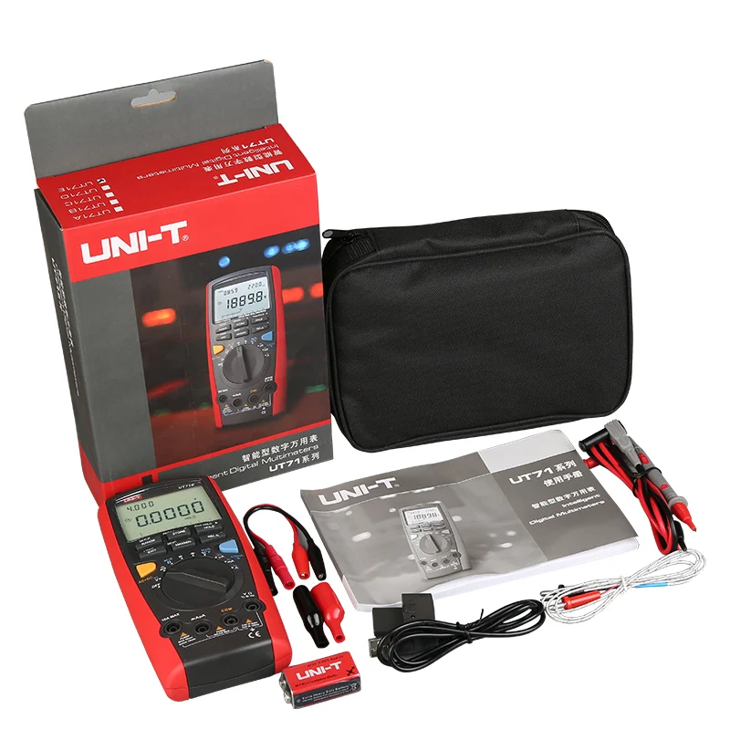 Умный Цифровой мультиметр Φ UT71E среднего размера AC/DC true RMS ЖК-подсветка